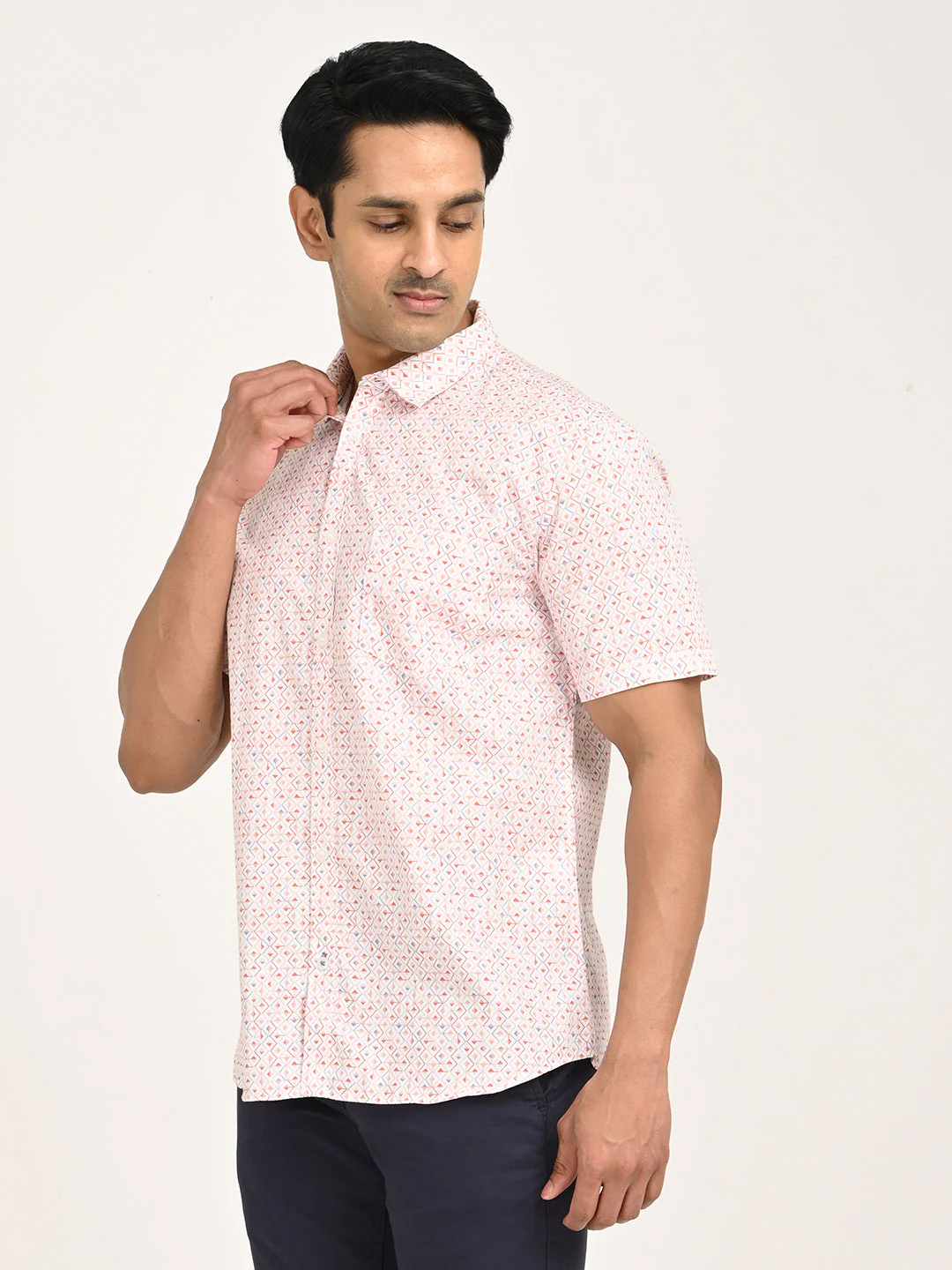 Men's Printed Half Sleeve Cotton Shirt - Image 2