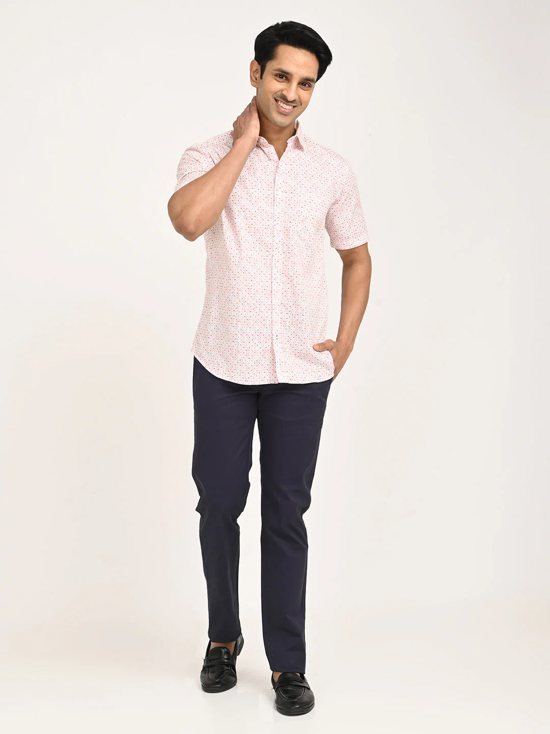 Men's Printed Half Sleeve Cotton Shirt - Image 6