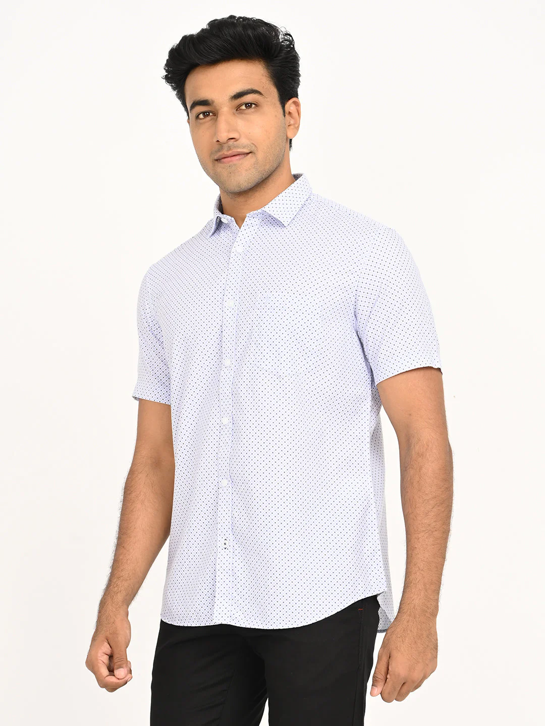 Men's Printed Half Sleeve Cotton Shirt - Image 2