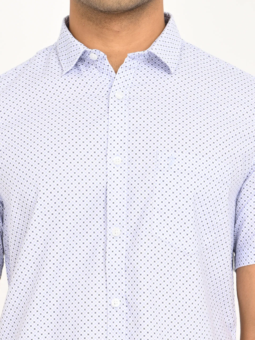 Men's Printed Half Sleeve Cotton Shirt - Image 5