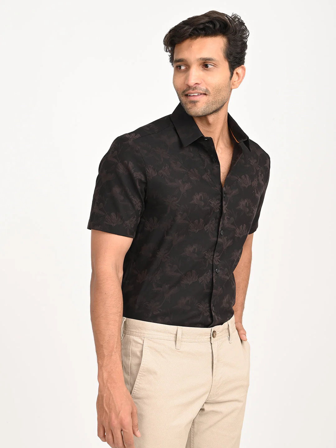Men's Printed Half Sleeve Cotton Shirt - Image 3