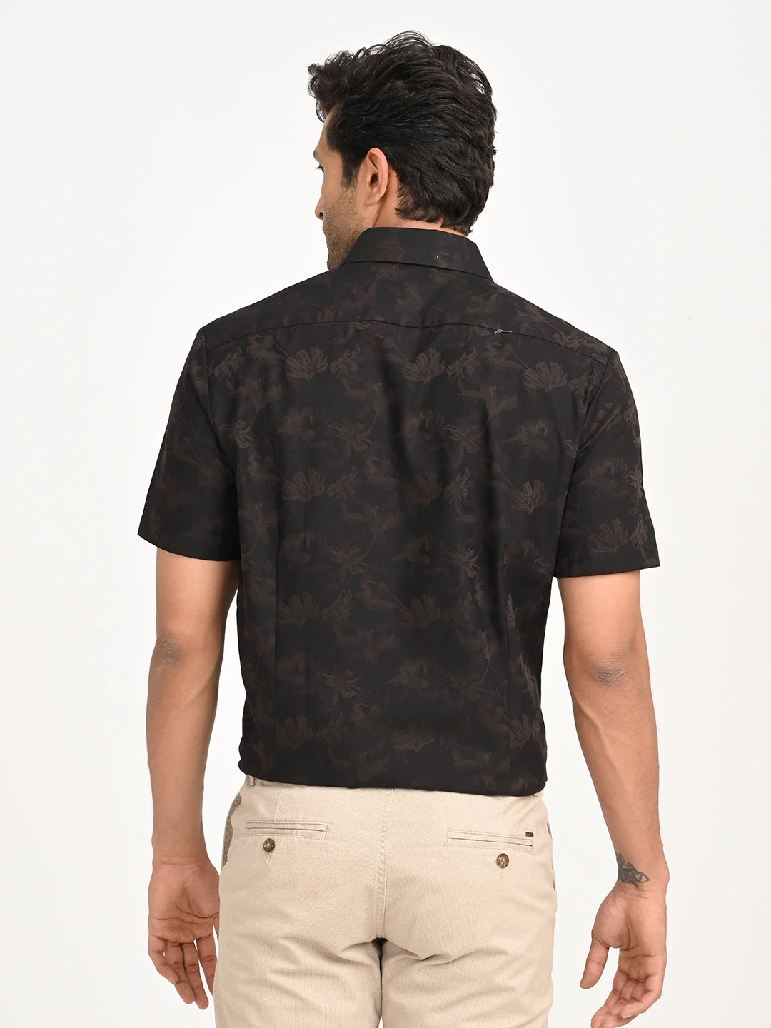 Men's Printed Half Sleeve Cotton Shirt - Image 4