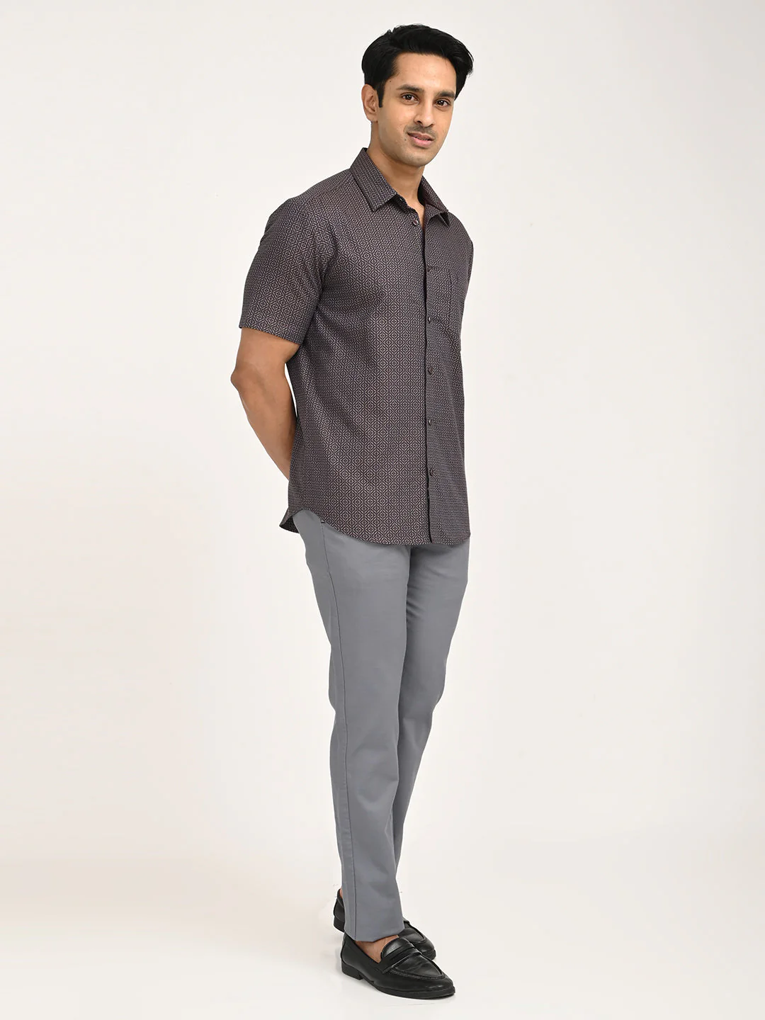 Men's Printed Half Sleeve Cotton Shirt - Image 6