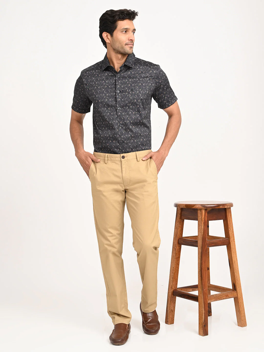 Men's Printed Half Sleeve Cotton Shirt - Image 6
