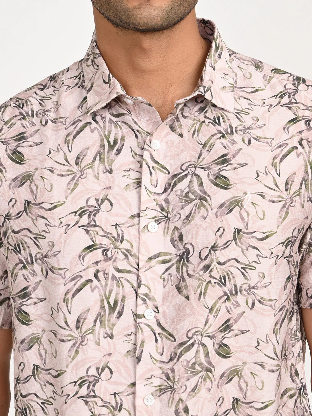 Men's Printed Half Sleeve Nylon Blend Shirt - Image 5