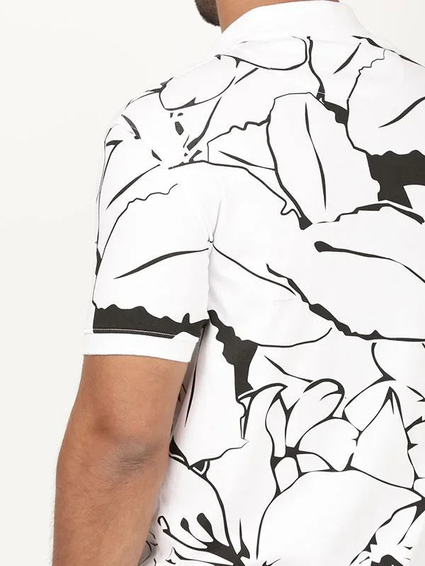 Men's Printed Polo T-Shirt - Image 3