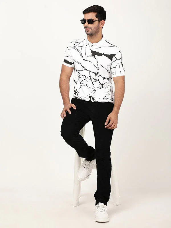Men's Printed Polo T-Shirt - Image 4