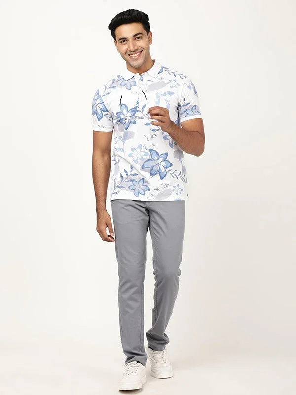 Men's Printed Polo T-Shirt - Image 4