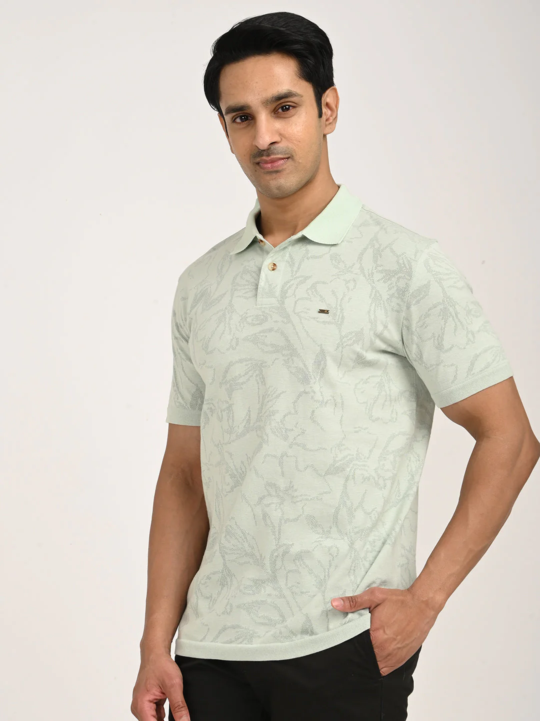 Men's Printed Polo T-Shirt - Image 2
