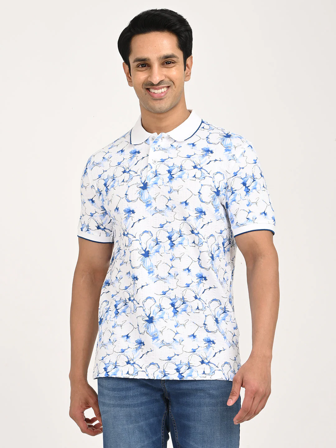 Men's Printed Polo T-Shirt