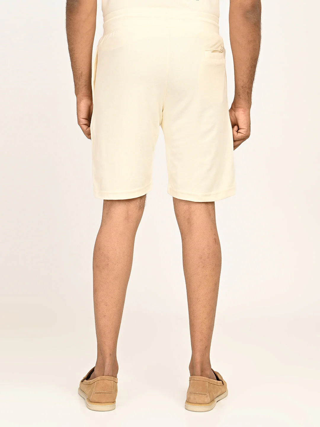 Men's Solid Cotton Blend Shorts - Image 4