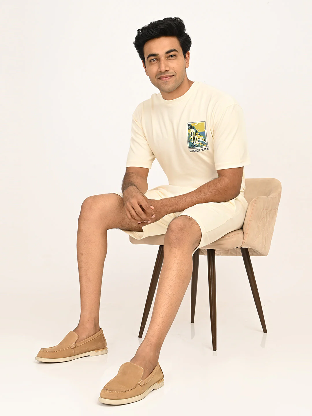 Men's Solid Cotton Blend Shorts - Image 6