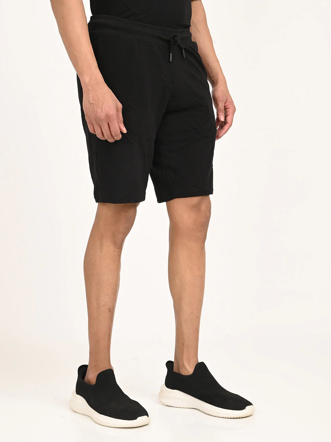 Men's Solid Cotton Blend Shorts - Image 3