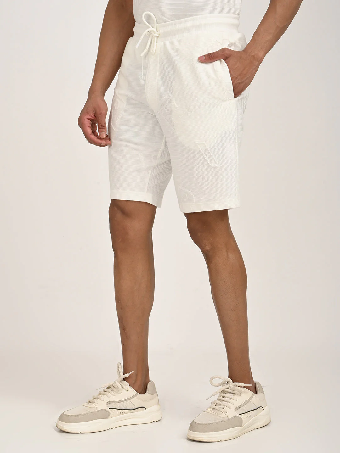 Men's Solid Cotton Blend Shorts - Image 8