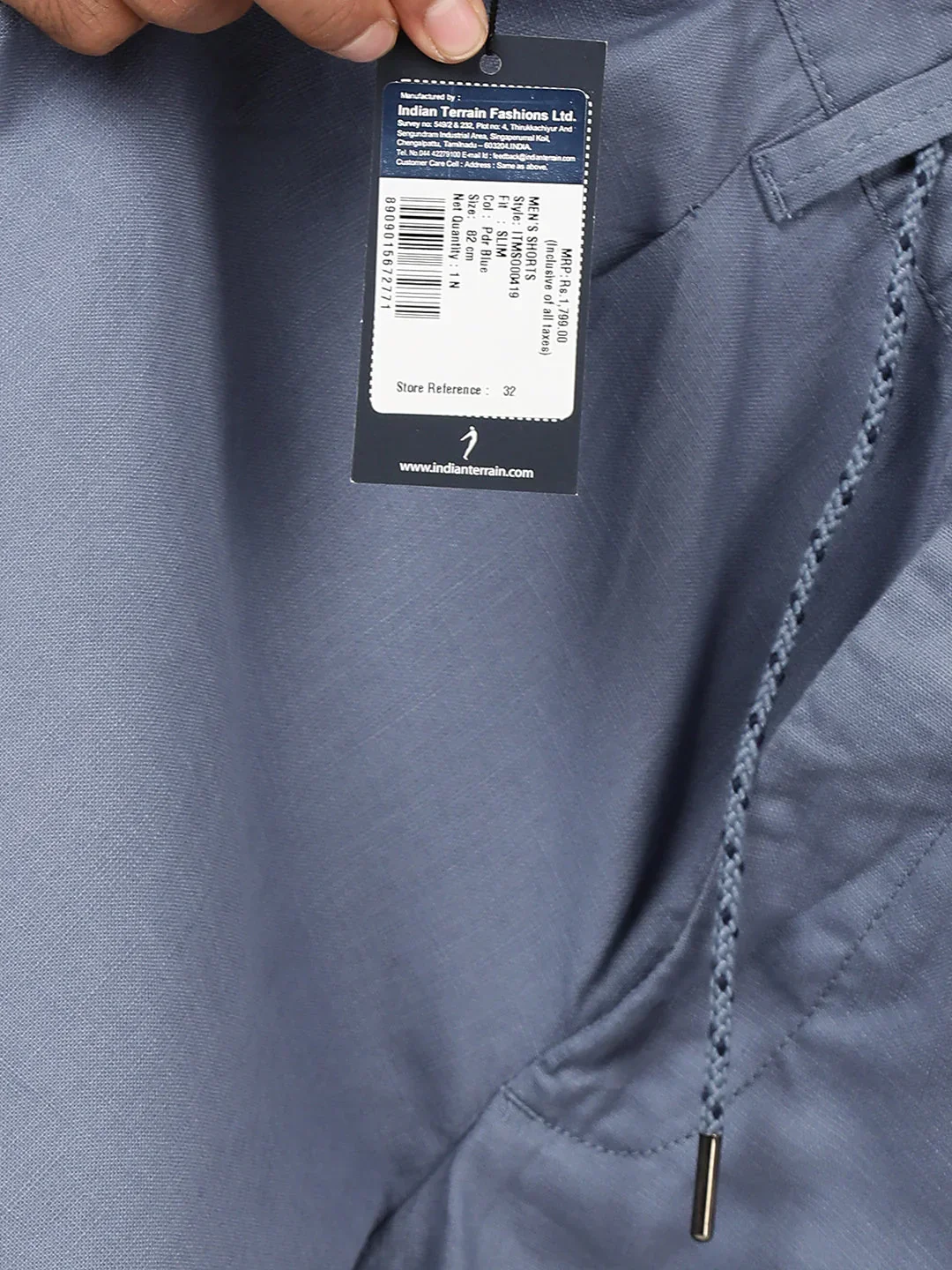 Men's Solid Cotton Stretch Shorts - Image 10
