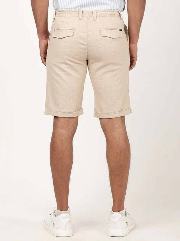 Men's Solid Cotton Stretch Shorts - Image 4