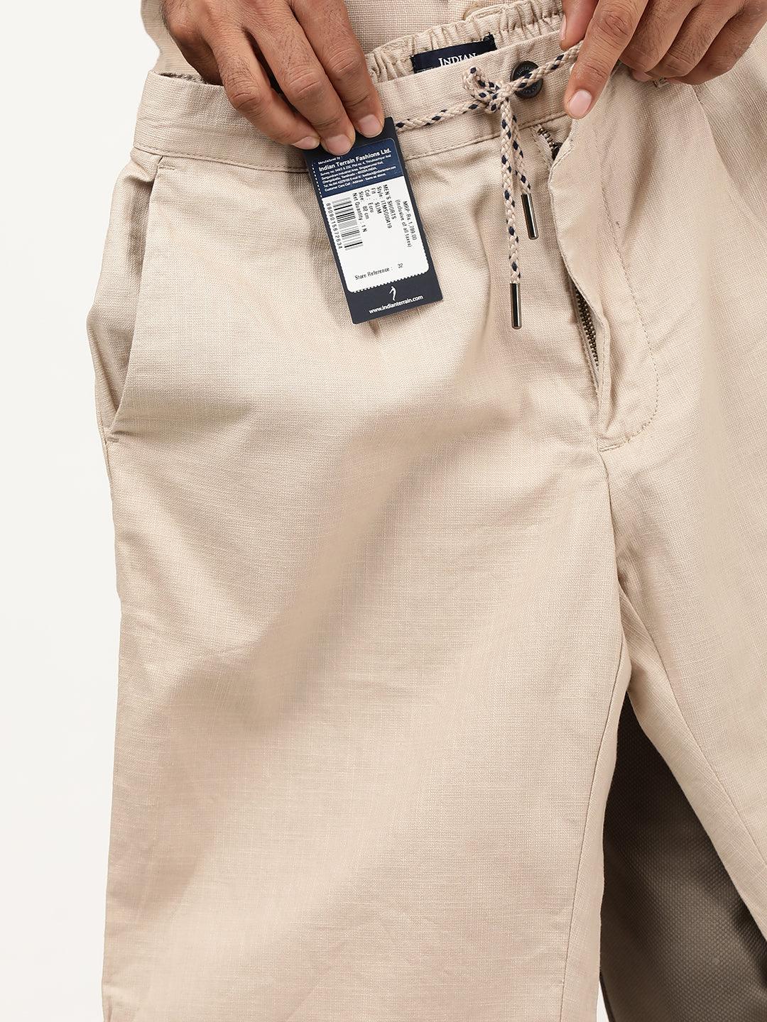 Men's Solid Cotton Stretch Shorts - Image 5