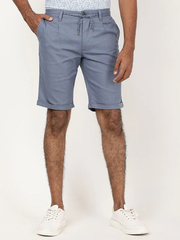 Men's Solid Cotton Stretch Shorts - Image 6