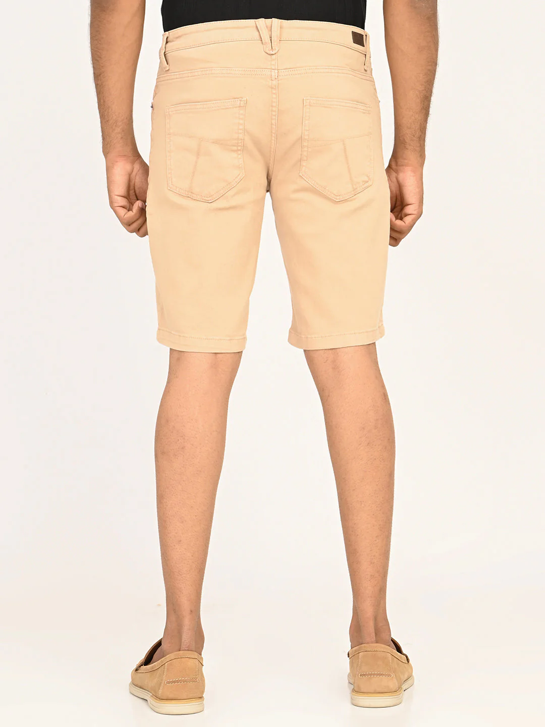 Men's Solid Cotton Stretch Shorts - Image 5