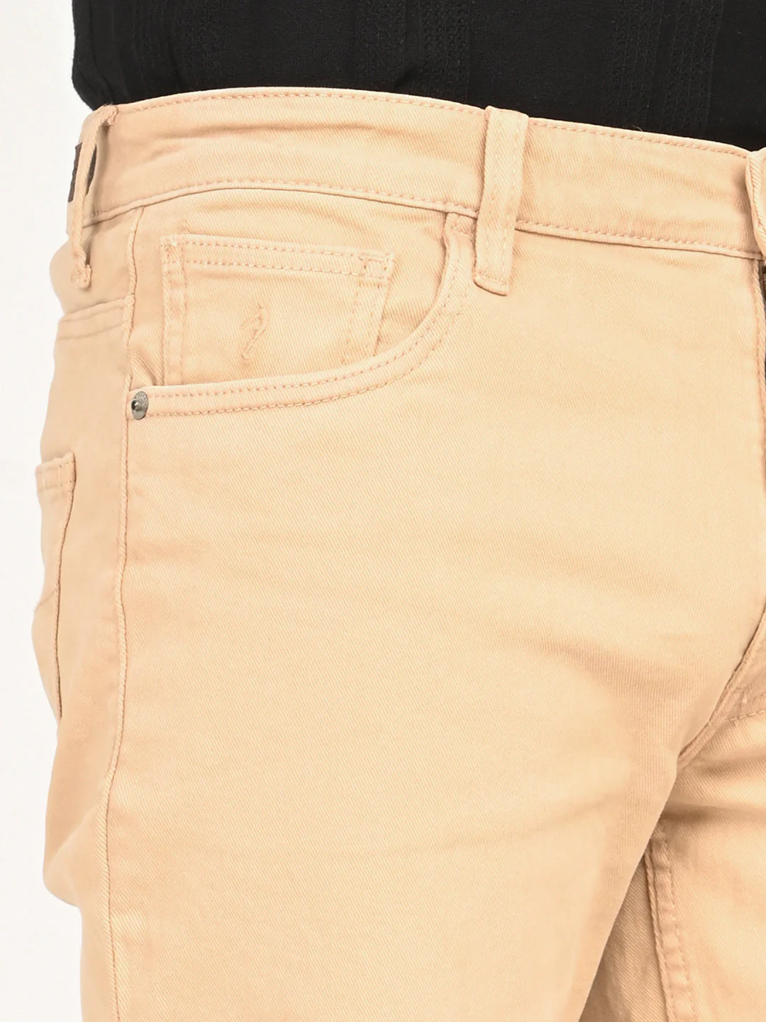Men's Solid Cotton Stretch Shorts - Image 6