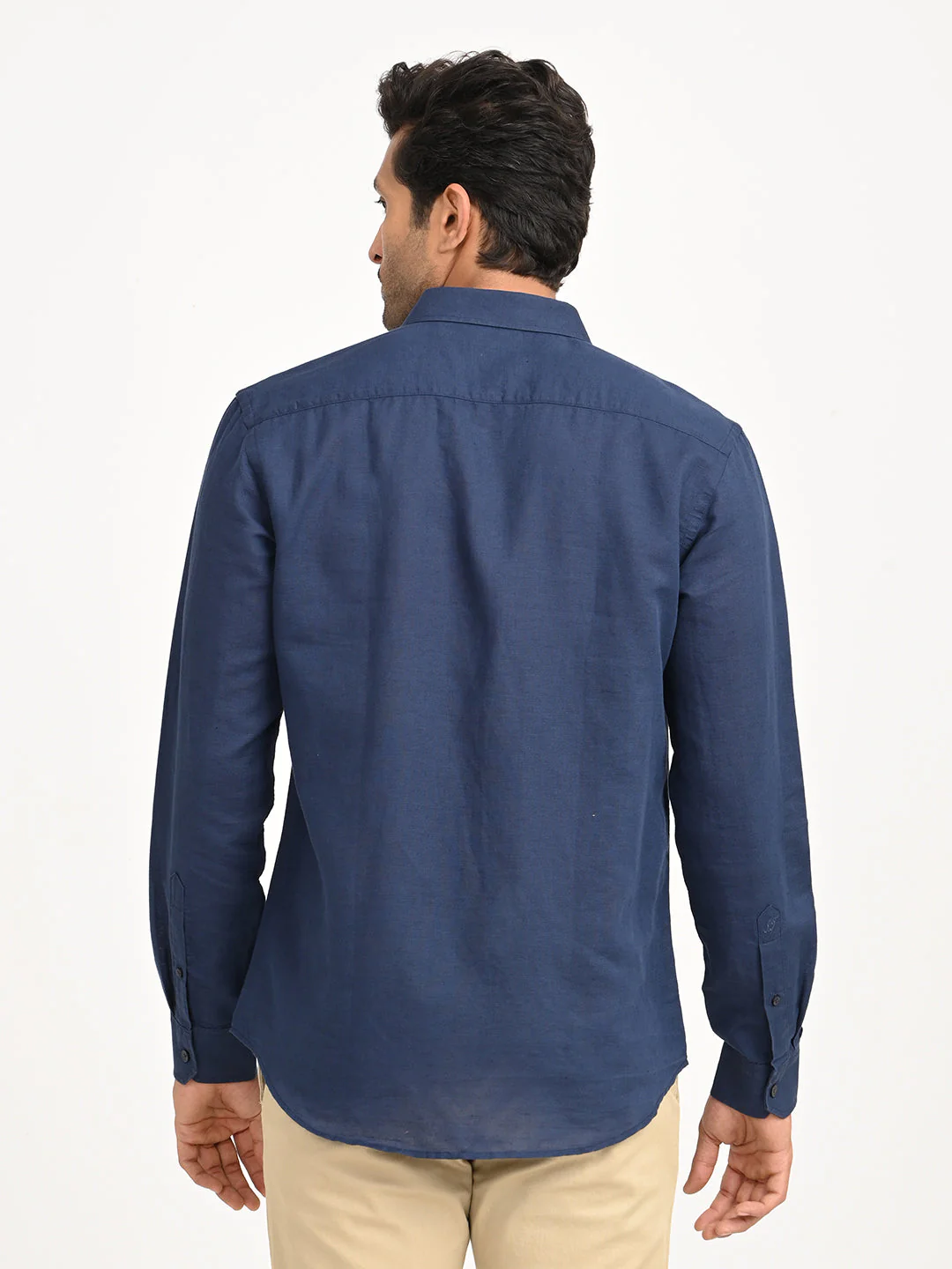 Men's Solid Full Sleeve Cotton Blend Shirt - Image 22
