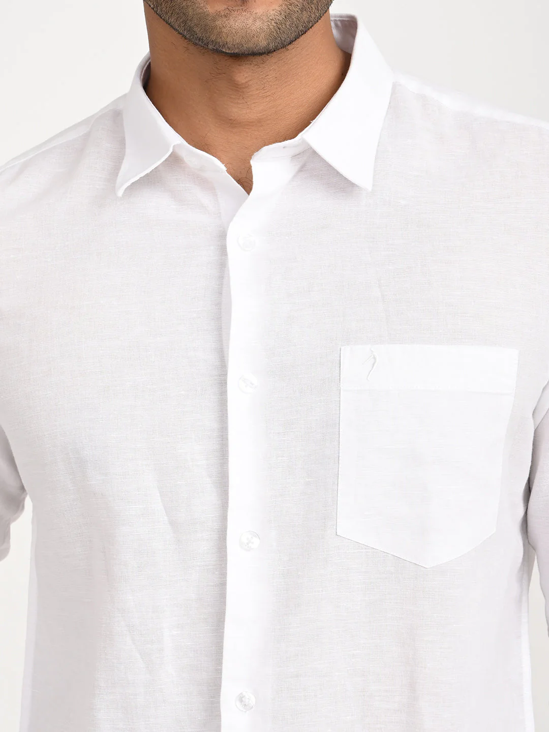 Men's Solid Full Sleeve Cotton Blend Shirt - Image 29