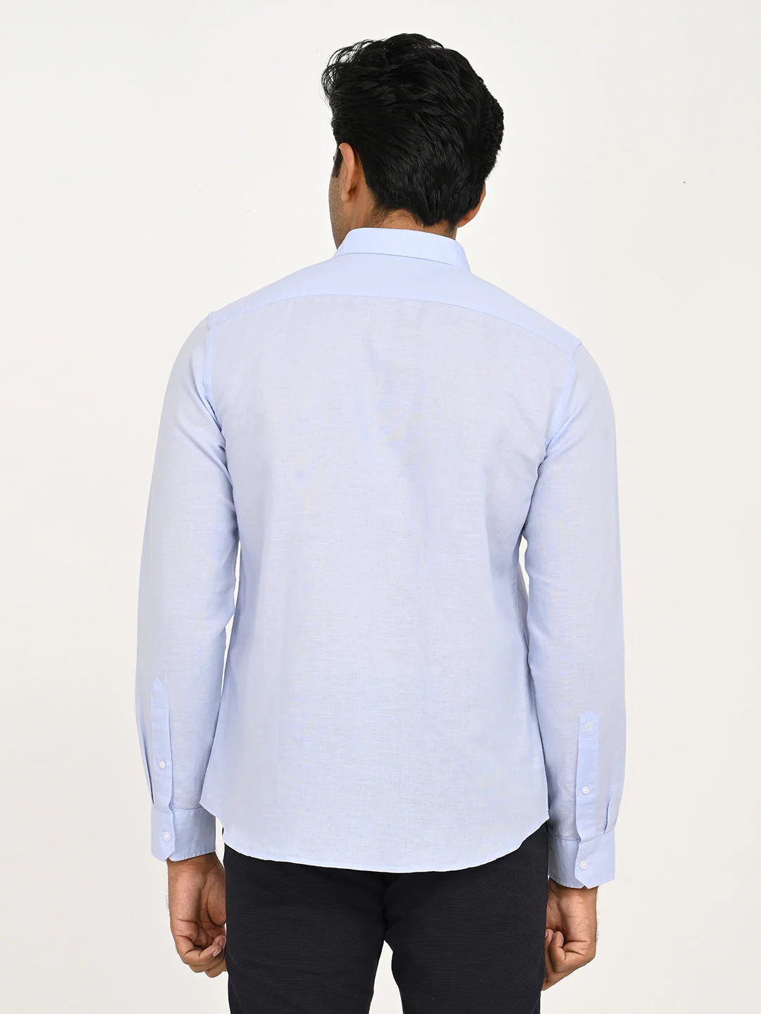 Men's Solid Full Sleeve Cotton Blend Shirt - Image 40