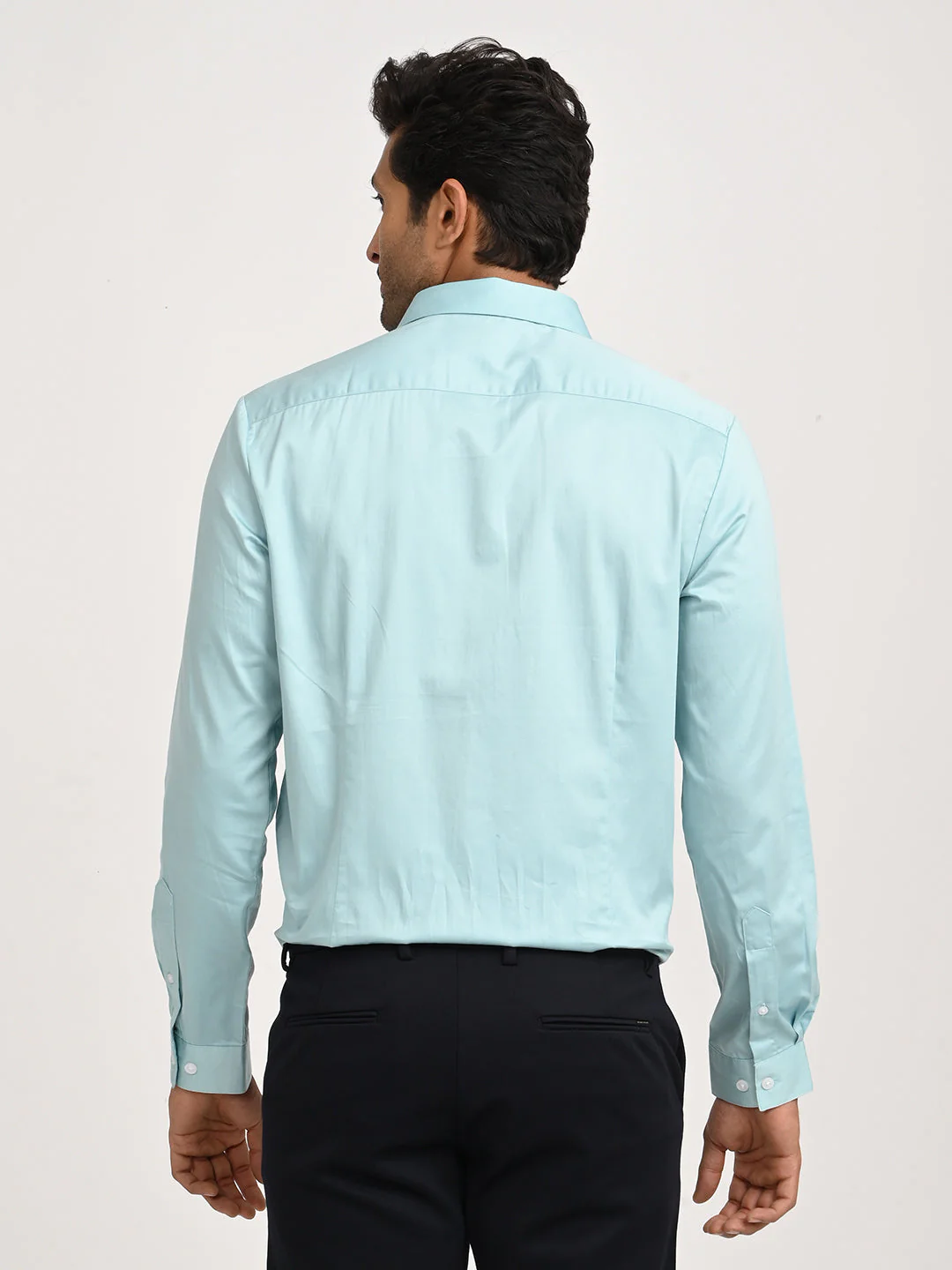 Men's Solid Full Sleeve Cotton Shirt - Image 10
