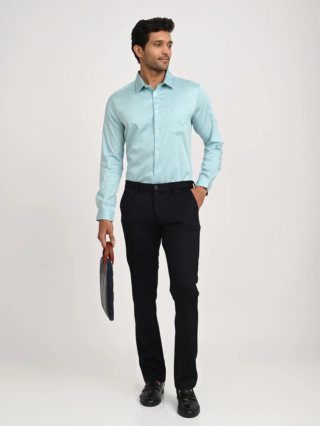 Men's Solid Full Sleeve Cotton Shirt - Image 12