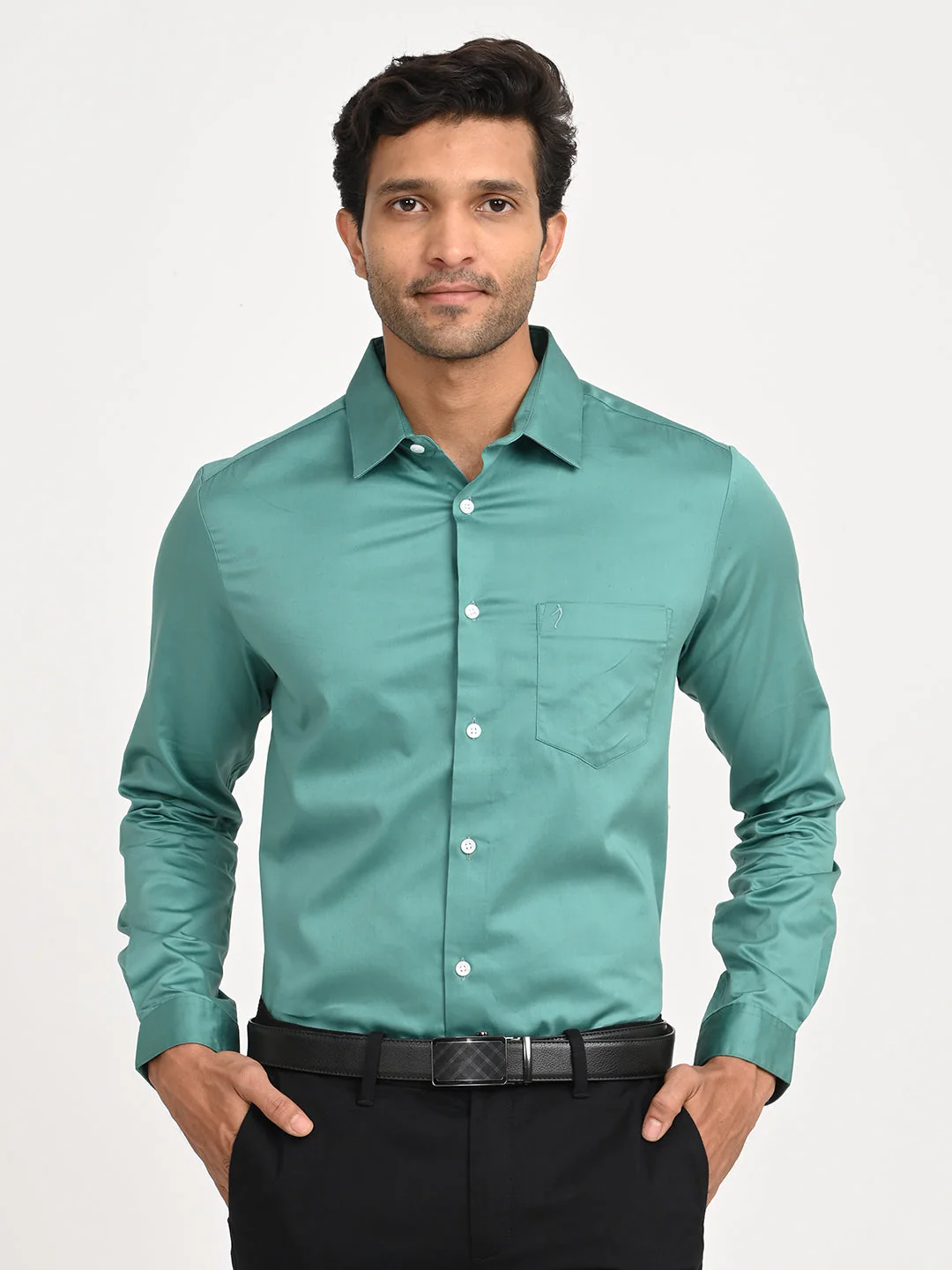 Men's Solid Full Sleeve Cotton Shirt - Image 13