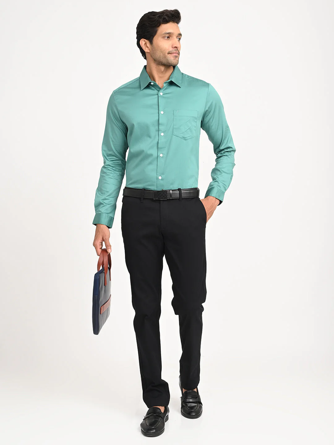 Men's Solid Full Sleeve Cotton Shirt - Image 18