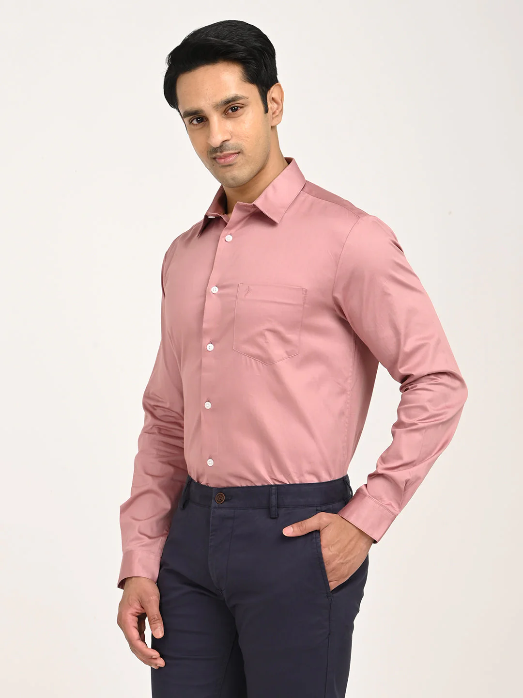 Men's Solid Full Sleeve Cotton Shirt - Image 26