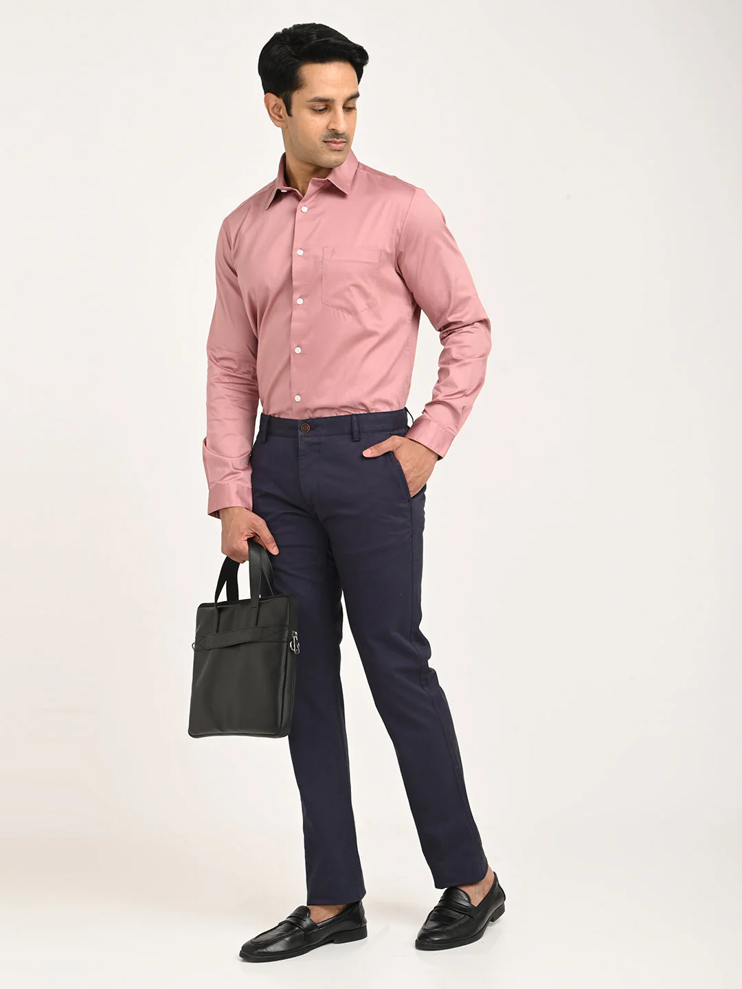 Men's Solid Full Sleeve Cotton Shirt - Image 30