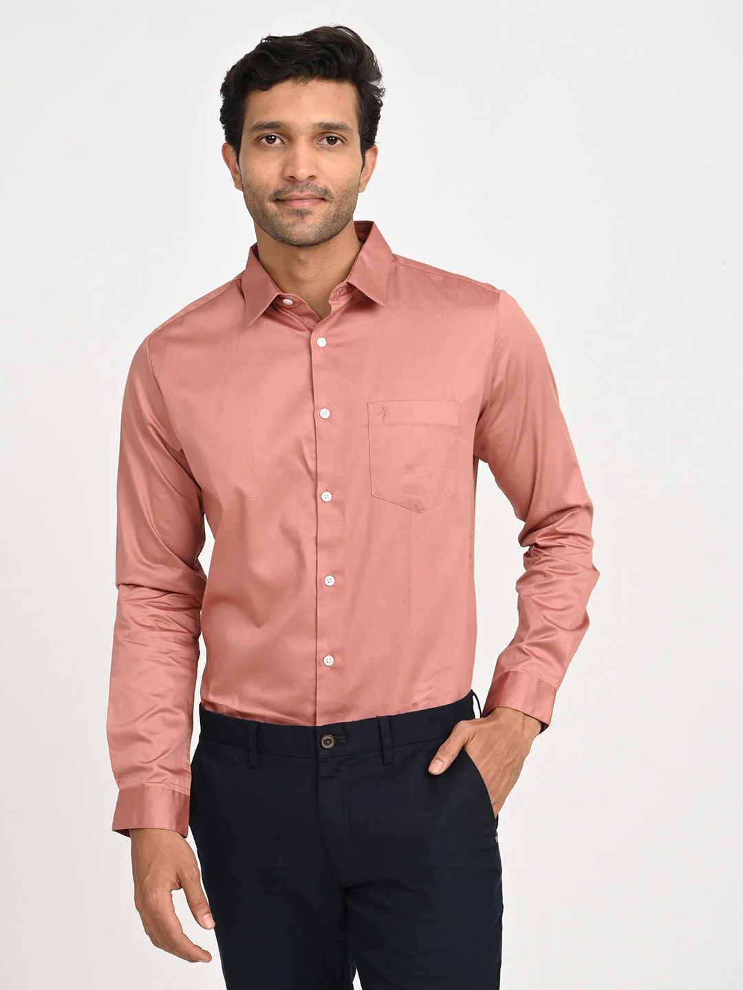 Men's Solid Full Sleeve Cotton Shirt - Image 31