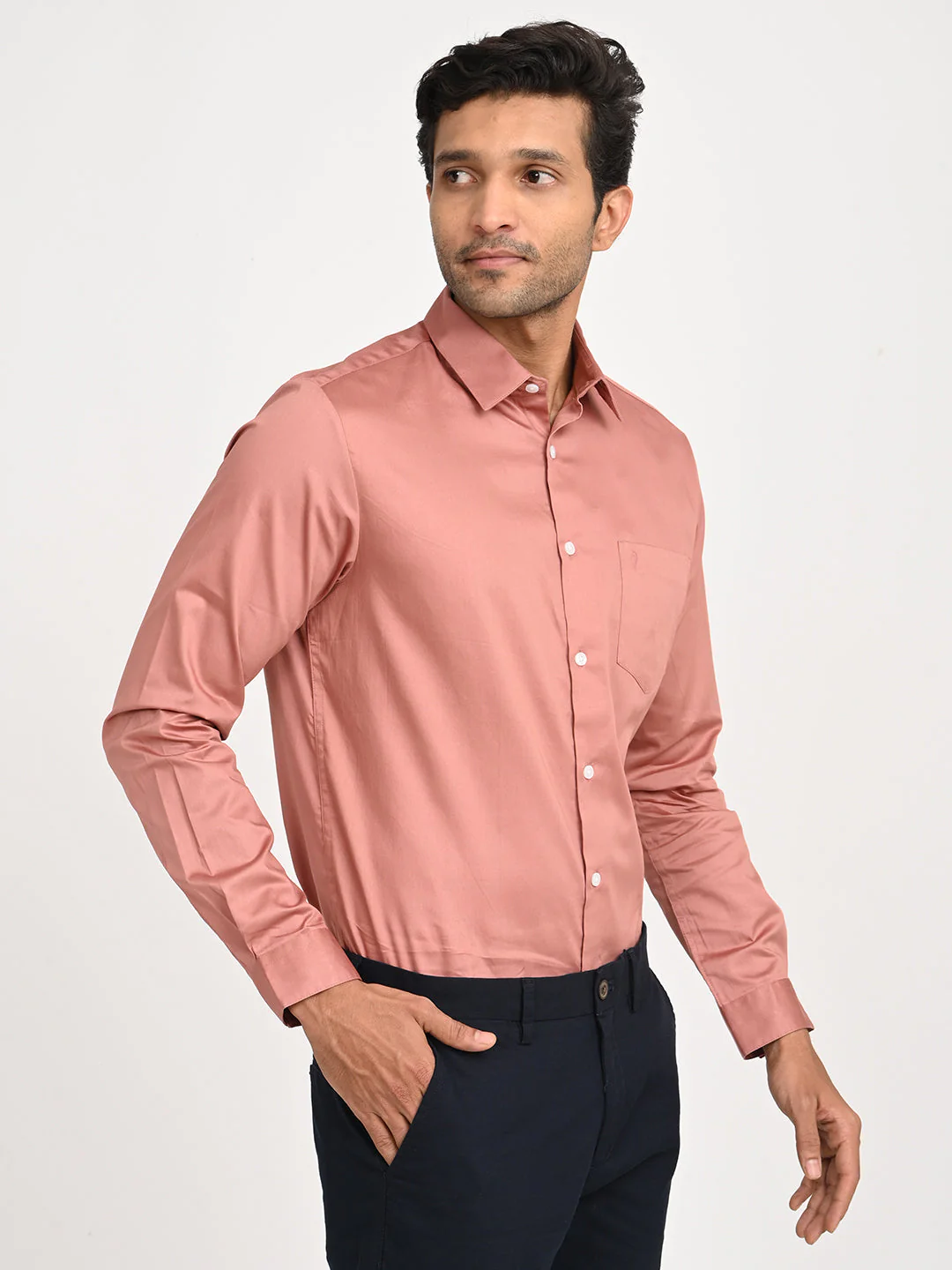 Men's Solid Full Sleeve Cotton Shirt - Image 33
