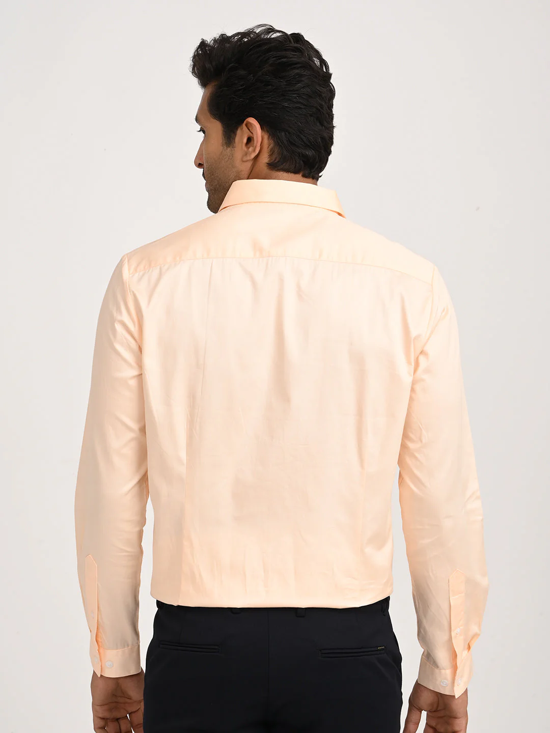 Men's Solid Full Sleeve Cotton Shirt - Image 4