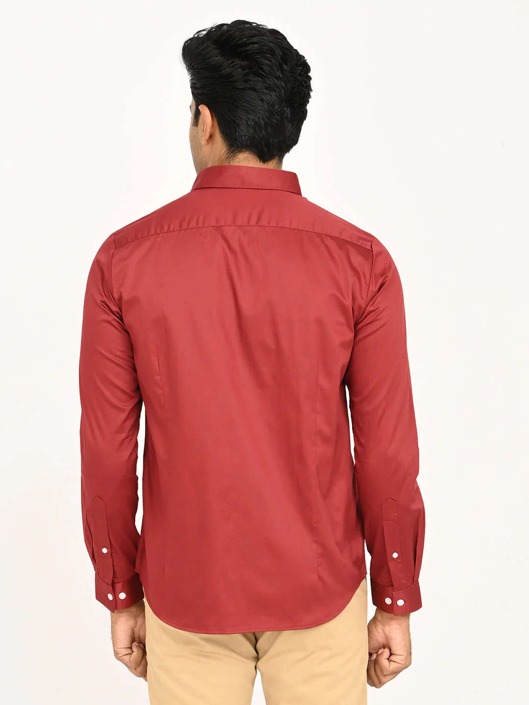 Men's Solid Full Sleeve Cotton Shirt - Image 40