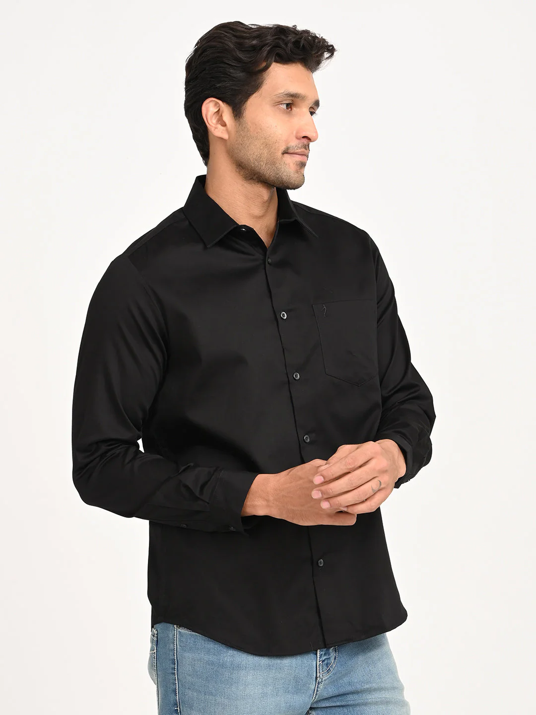 Men's Solid Full Sleeve Cotton Shirt - Image 45