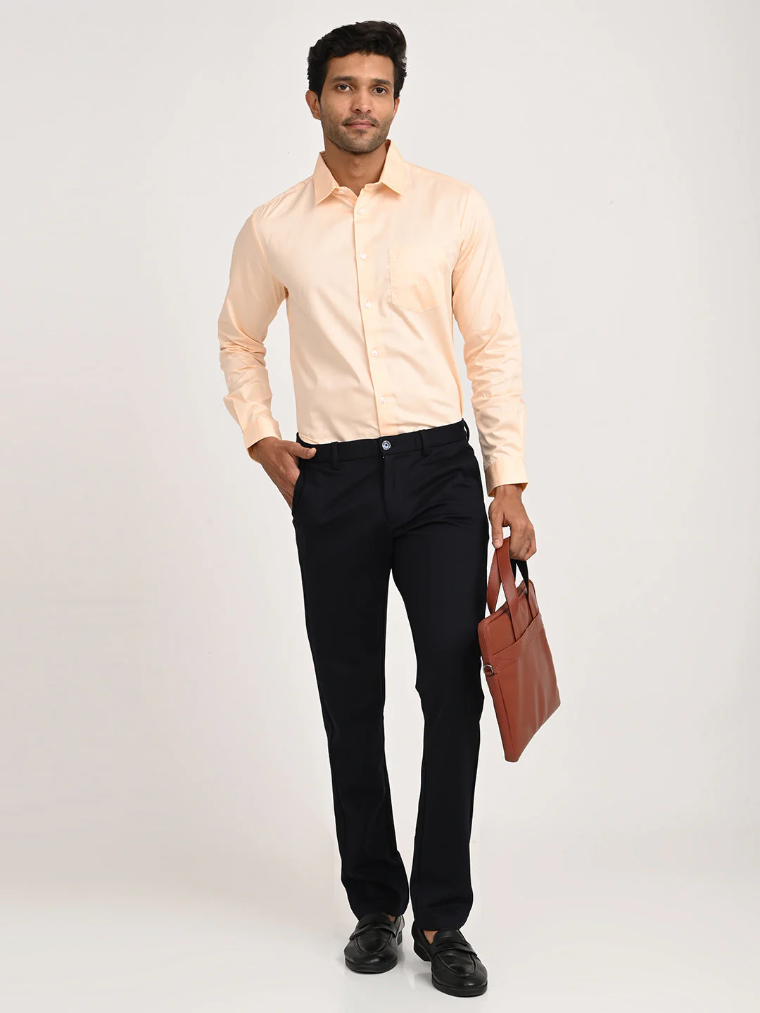 Men's Solid Full Sleeve Cotton Shirt - Image 6