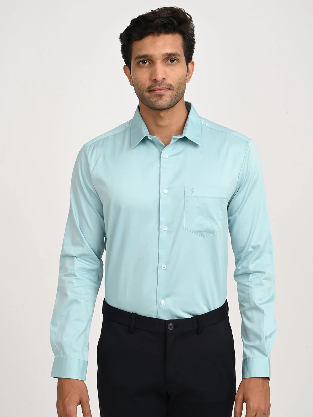Men's Solid Full Sleeve Cotton Shirt - Image 7