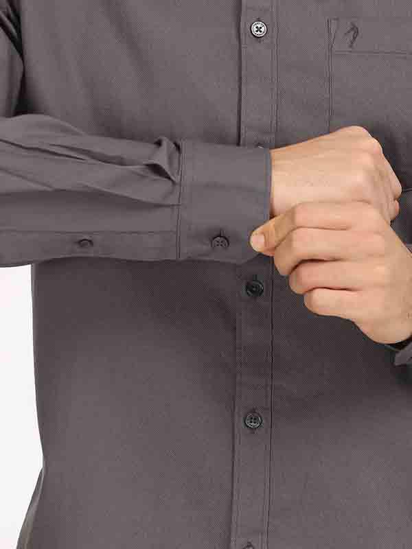 Men's Solid Full Sleeves Cotton Shirt - Image 10