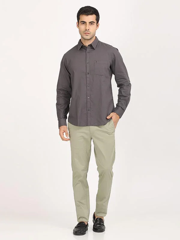 Men's Solid Full Sleeves Cotton Shirt - Image 11