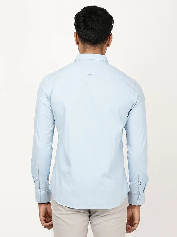 Men's Solid Full Sleeves Cotton Shirt - Image 18