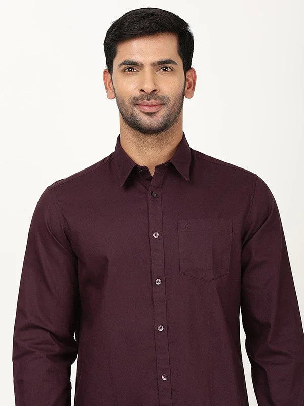 Men's Solid Full Sleeves Cotton Shirt - Image 20
