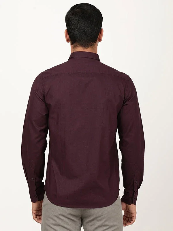 Men's Solid Full Sleeves Cotton Shirt - Image 23