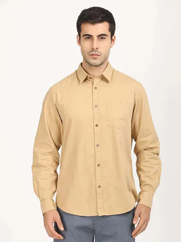Men's Solid Full Sleeves Cotton Shirt - Image 27