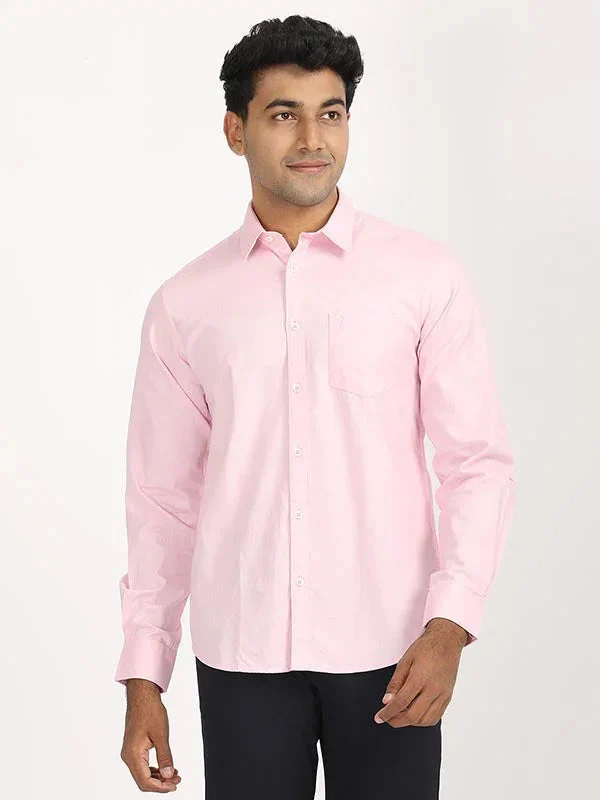 Men's Solid Full Sleeves Cotton Shirt - Image 29