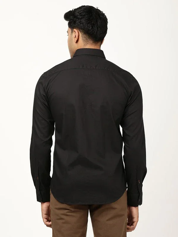 Men's Solid Full Sleeves Cotton Shirt - Image 5