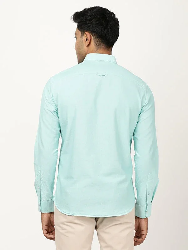 Men's Solid Full Sleeves Cotton Shirt - Image 5