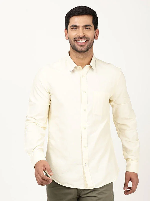 Men's Solid Full Sleeves Cotton Shirt - Image 6